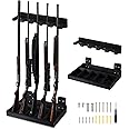 Amazon.com: GlikCeil 1 Set Wooden Vertical Gun Rack Wall Mount Indoor ...