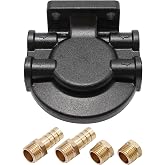 Anxingo 18-7853-1 Fuel Water Separator Bracket Fuel Filter Base Replacement for Fuel Filter 35-807172 35-60494-1 for 3/8 Inch NPT Port 802893Q01 for Marine 35-809097 S3213 S3214 B32013 18-7932-1