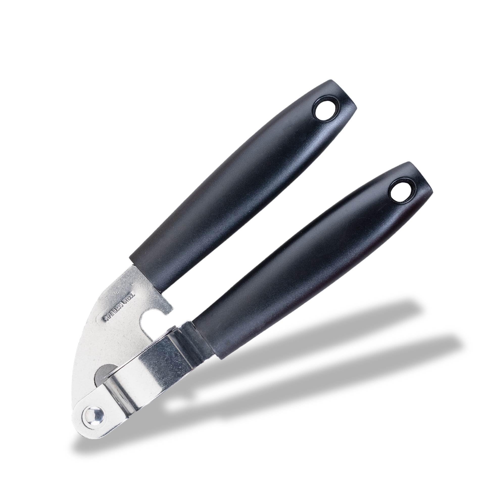 Fackelmann INITIAL Garlic Press, Multifunctional Garlic Crusher, Easy Clean, Strong Durable Garlic & Ginger Squeezer, Professional Kitchen Garlic Mincer, Stainless Steel with Plastic Handle 18cm