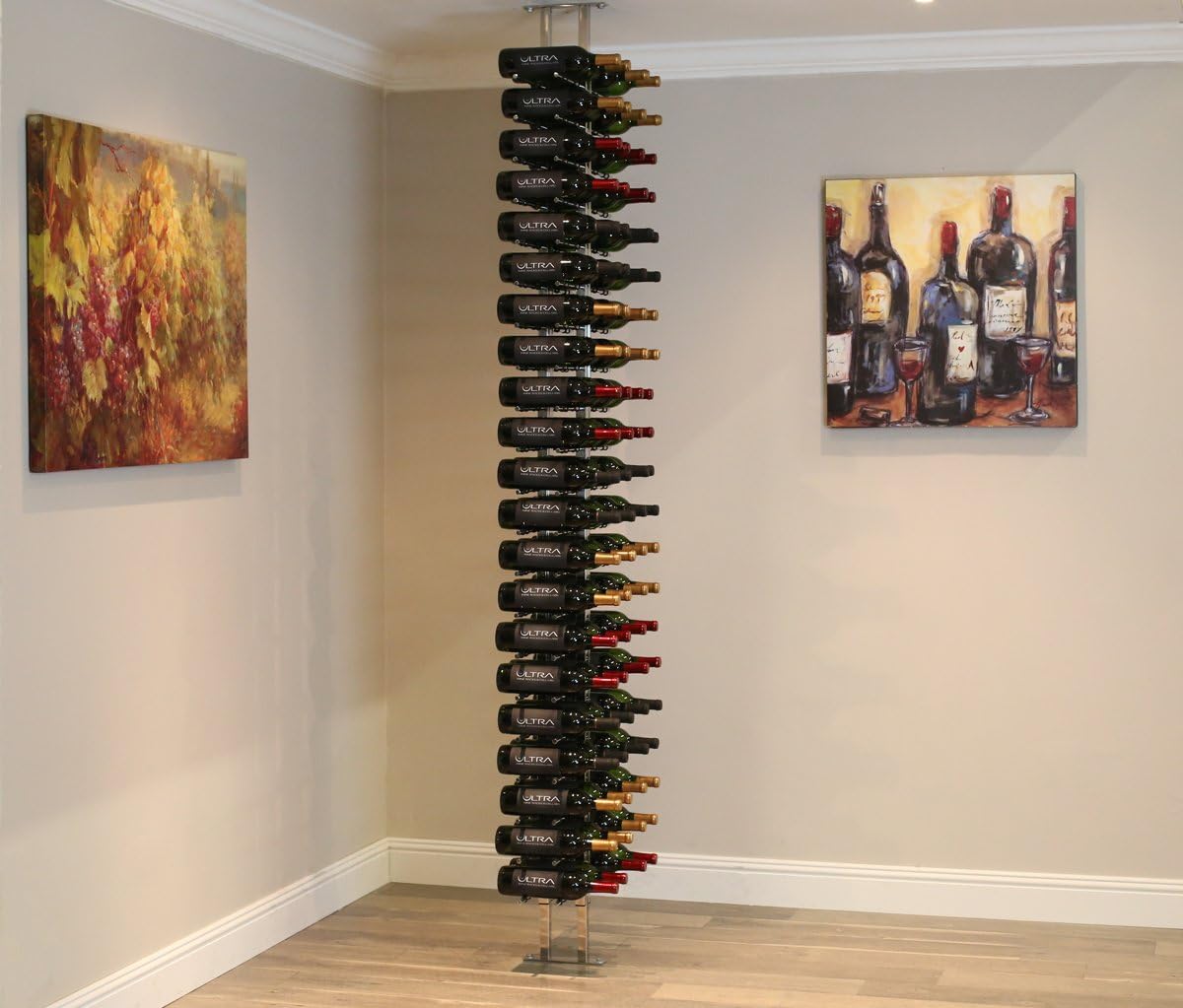 Amazon Com Ultra Wine Racks Floor To Ceiling Mount 2 Side 2 Post
