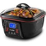 Gourmia GMC780 18 in 1 Multi Cooker With LCD Display - Deep Fry, Steam, Bake, Roast, Saute & More, Free Recipe Book & Fondue Accessories Included