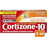 Cortizone 10 Maximum Strength Water Resistant Anti-Itch Ointment, 1% Hydrocortisone, 2 oz.