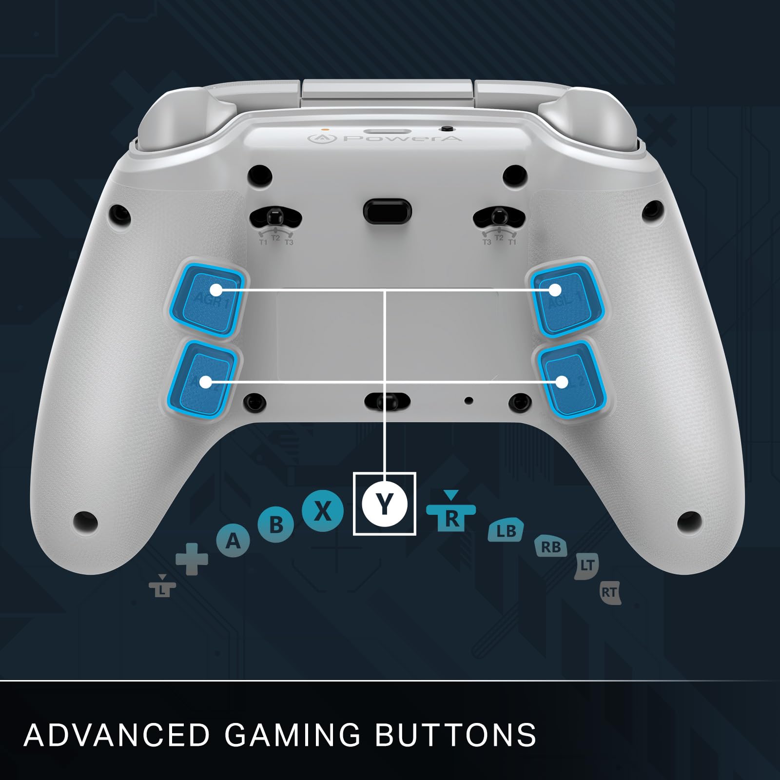 PowerA OPS v1 Wireless Controller for Cloud Gaming - Fortnite Edition, gamepad, wired video game controller, gaming controller, works with Windows 10/11 5