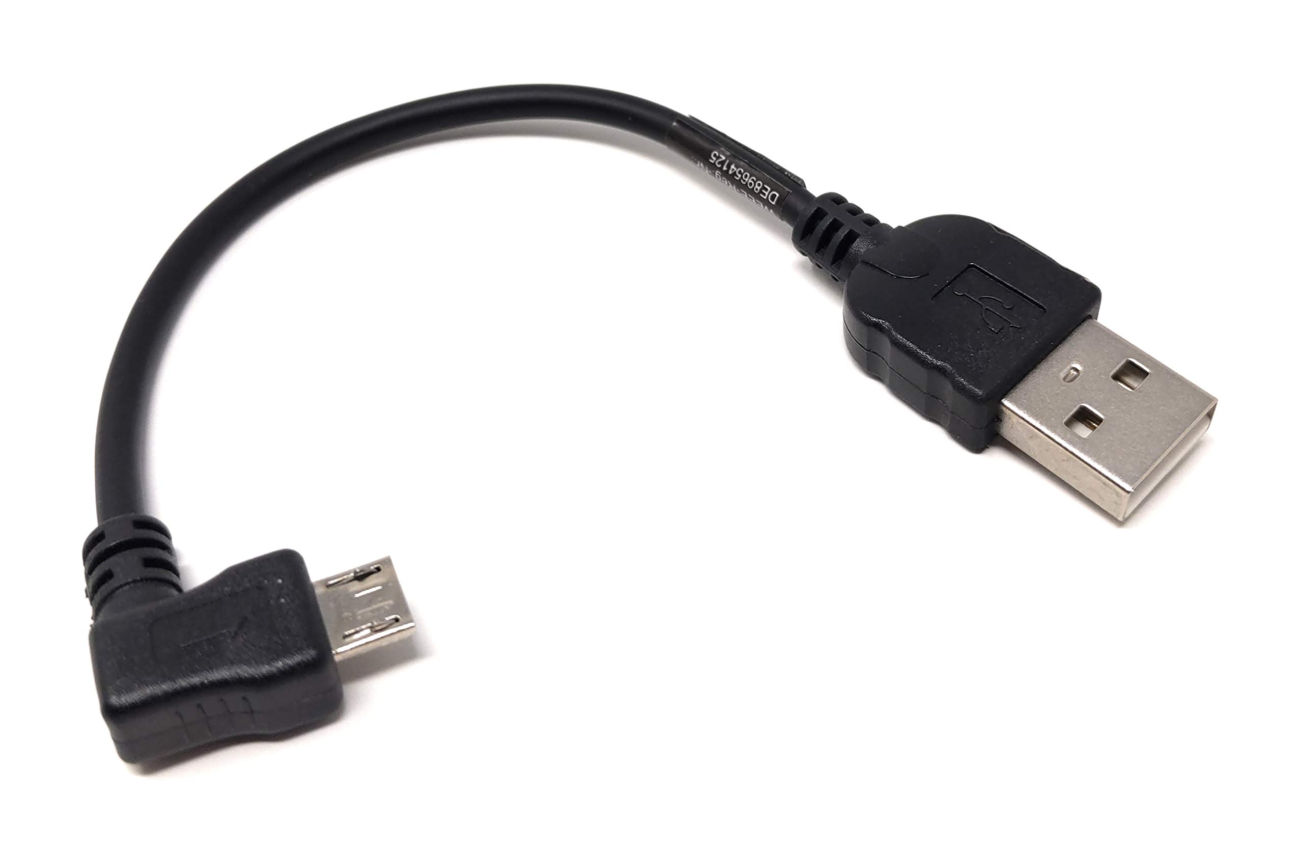 System-S 90° Angled Micro USB Data Cable Charging Cable 90 Degree Angled Connector 10 cm
