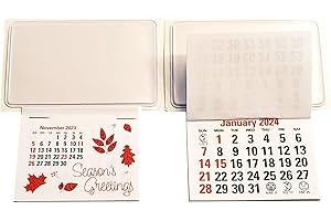 WINGS CRAFT & FUNDRAISING SUPPLY 2024 Peel and Stick Up Adhesive Business Card Auto Car Truck Calendar Blank Clear Pocket (Set of 3)