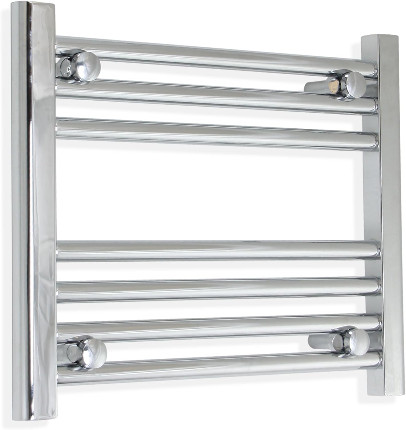 400mm Wide Chrome Heated Towel Rail Radiator Flat Ladder for Stylish