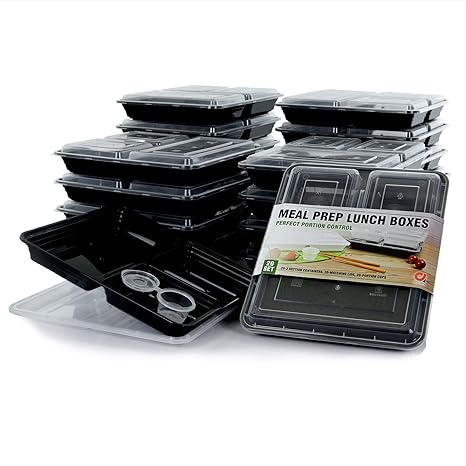 Amazon.com: Adorn - Contenedores de comida para preparar 20 ...