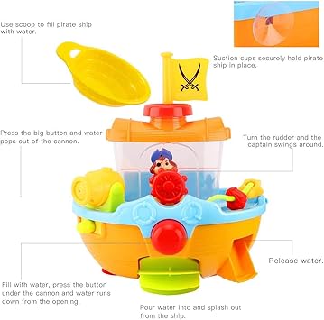 toomies pirate ship bath toy