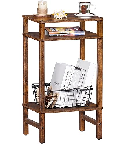 Winsome Regalia - Set Di 3 Tavolini A Nido Impilabili, Design Moderno In Noce, Perfetti Per Soggiorno E Salotto