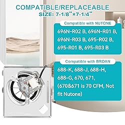 Upgrade Model 696N-R02 B Unit Fan, Compatible with