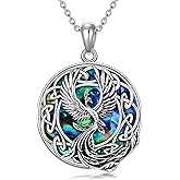 POTOPYY Phoenix Necklace Phoenix Jewelry for Women S925 Sterling Silver Celtic Phoenix Rising Phoenix necklace for Women