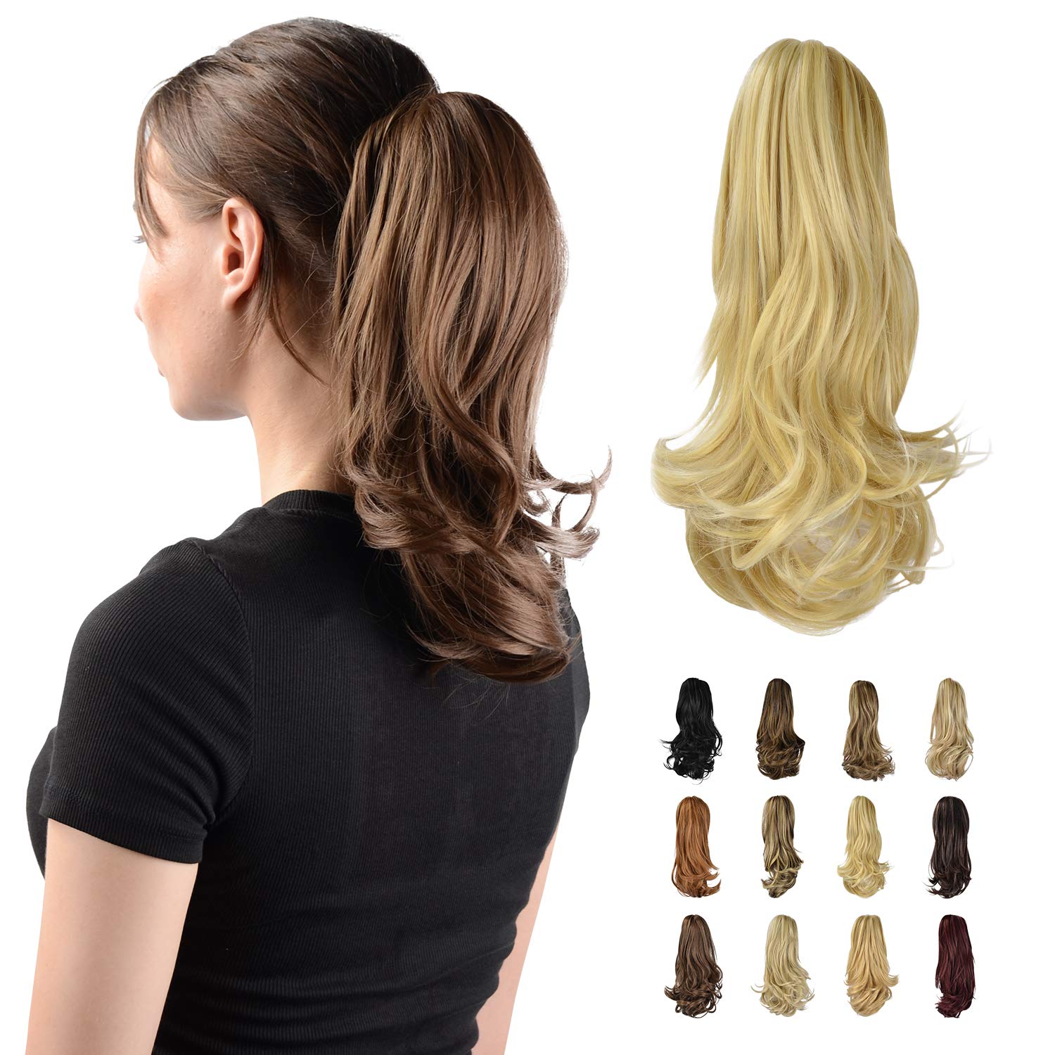 Amazon Com Sofeiyan 13 Ponytail Extension Long Curly Ponytail