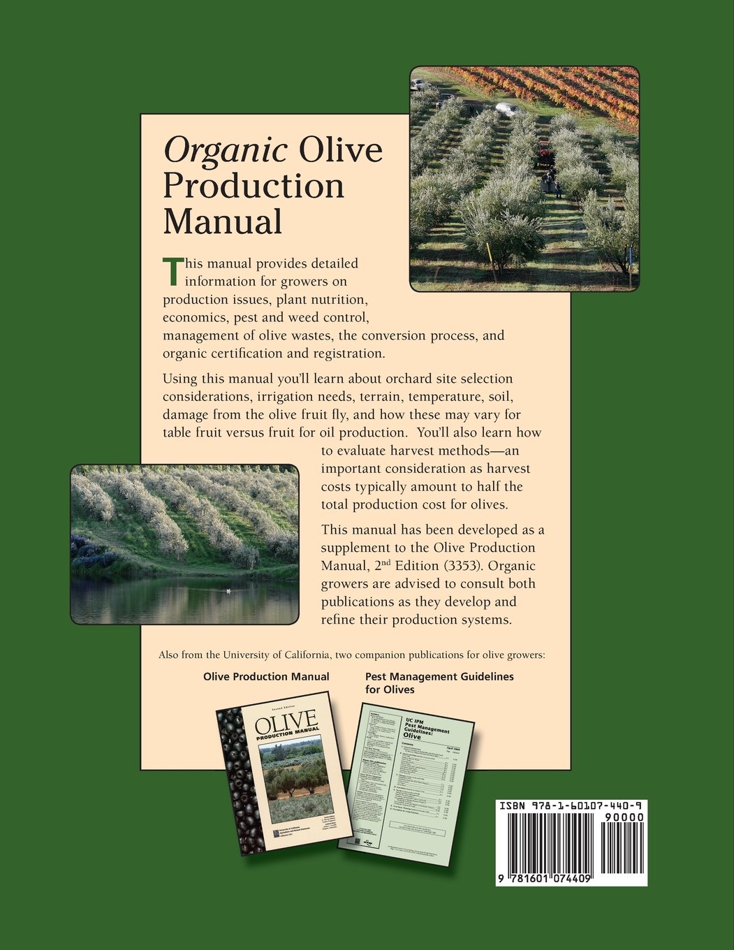 Organic Olive Production Manual: Paul Vossen: 9781601074409: Amazon.com:  Books