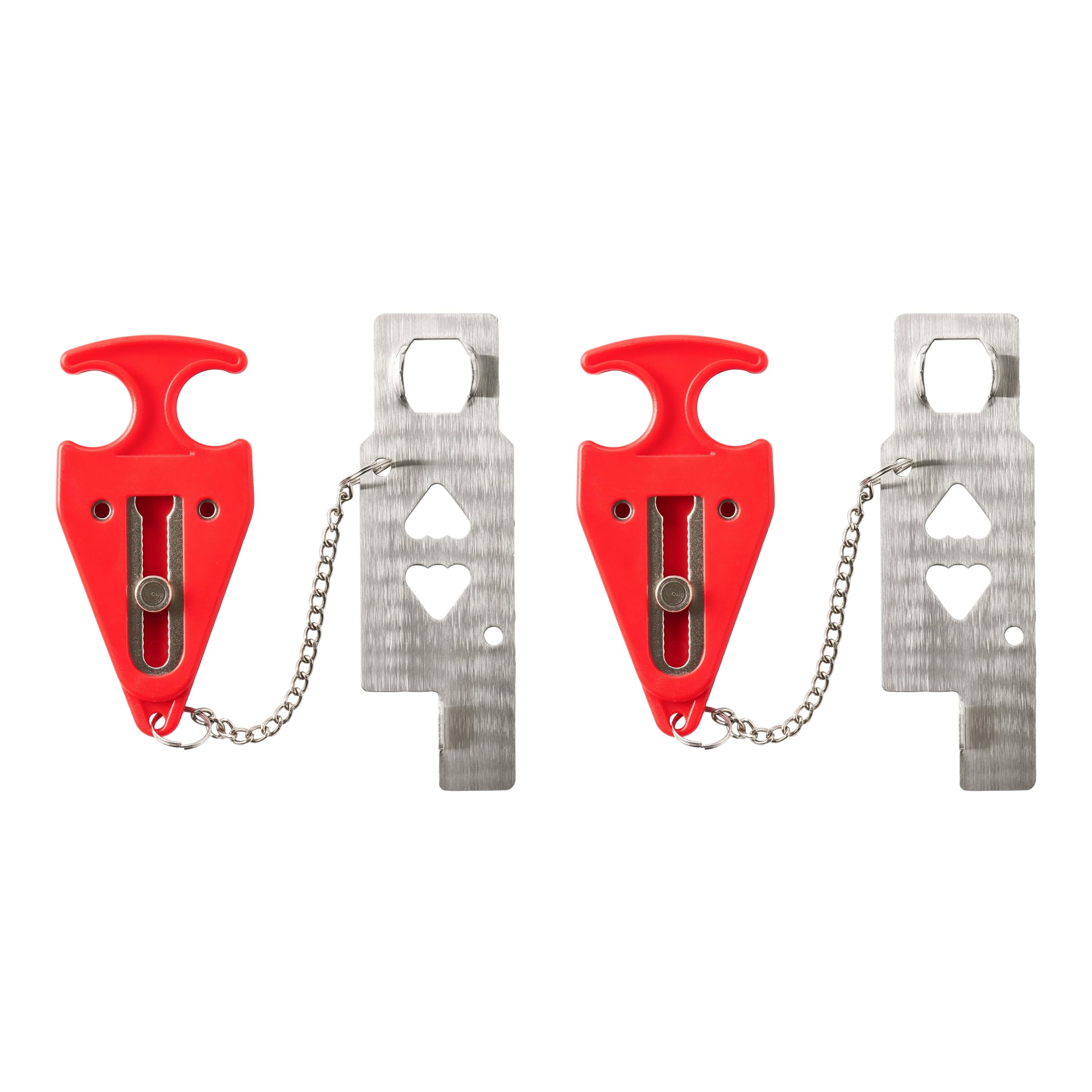 Photo 1 of Master Lock Portable Door Lock for Travelers at Hotel, Apartment, Front Entry Security with Stopping Protection 2 pk