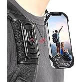 FORZEN Phone Clamp Mount,Backpack Cellphone Holder,Backpack Strap Clip with Detachable for Hiking/Climbing/Outdoor