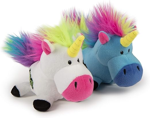 rainbow unicorn dog toy