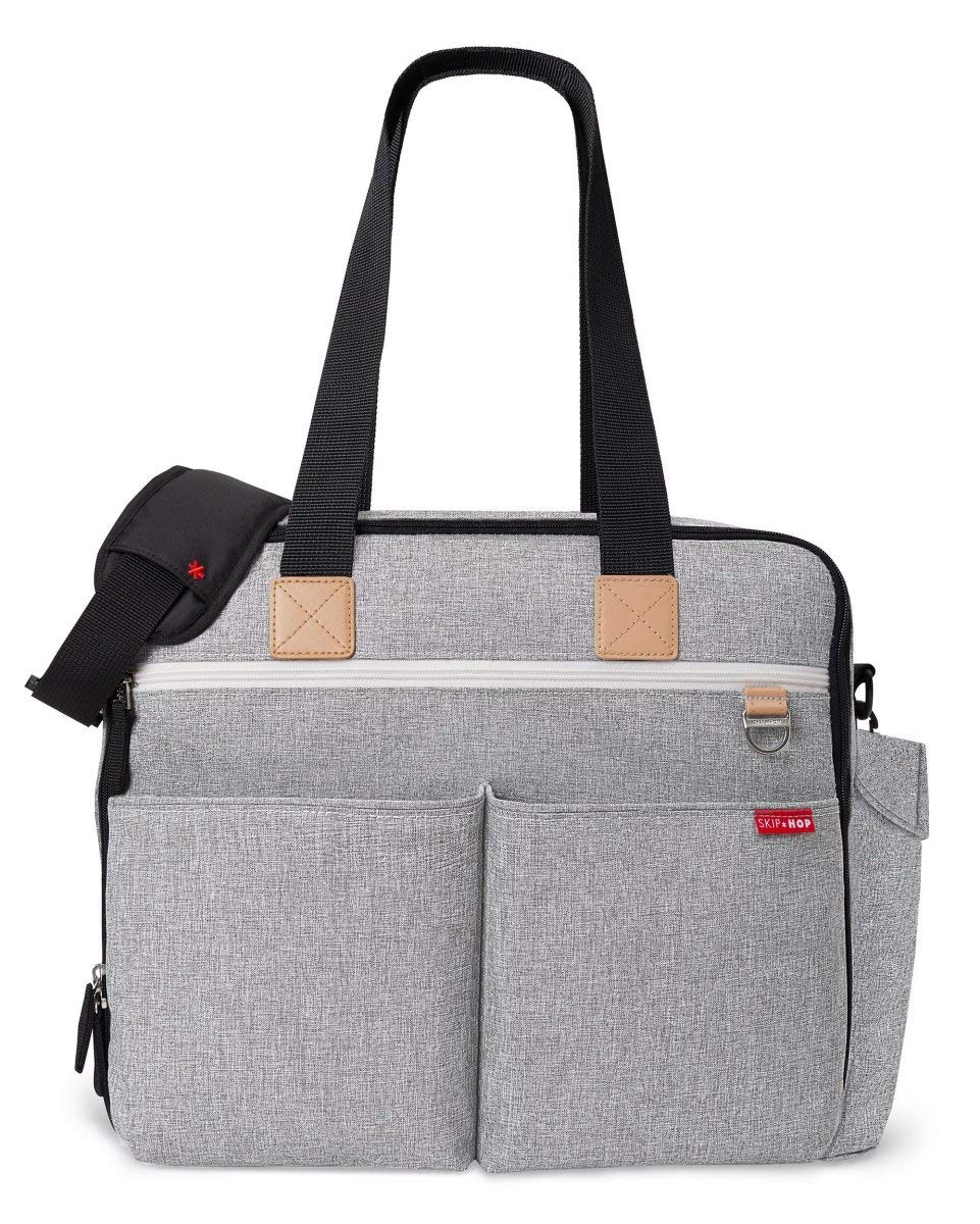 Skip Hop Duo Signature Weekender Changing Bag, Grey Melange