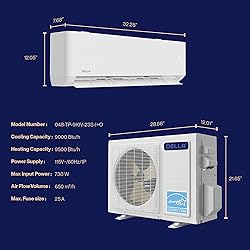 DELLA Optima Series 9000 BTU Wifi Mini Split