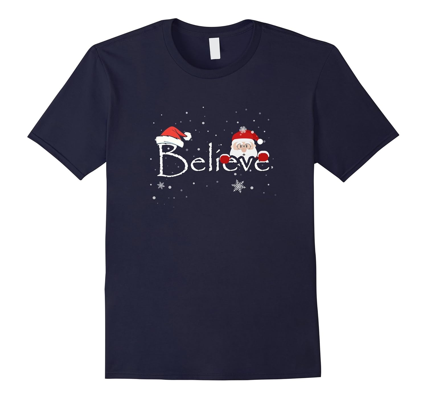 Funny Believe Santa Christmas T-Shirt-ANZ