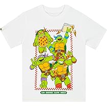 boohoo Teenage Mutant Ninja Turtles コラボ 半袖 Tシャツ 白 Amazon.com: Teenage Mutant Ninja Turtles Boys T-Shirt