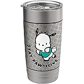 Pochacco Stay Paw-sitive Positive Good Energy Fun Vibes Stainless Steel Insulated Tumbler
