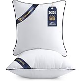 Utopia Bedding Throw Pillow Inserts (Pack of 2, White), 24 x 24 Inches Decorative Indoor Pillows for Sofa, Bed, Couch, Cushion Sham Stuffer