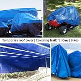 ANSIO Tarpaulin 3m x 4m Water-Resistant Blue Groundsheet view 5