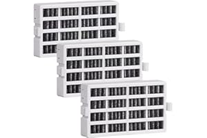 TURESIEN 3 Pack W10311524 Air Filter Replacement for Whirlpool Kenmore Refrigerator Compatible with Fresh Flow Refrigerator Air Filter, Reduce Odors with Activated Carbon Filter