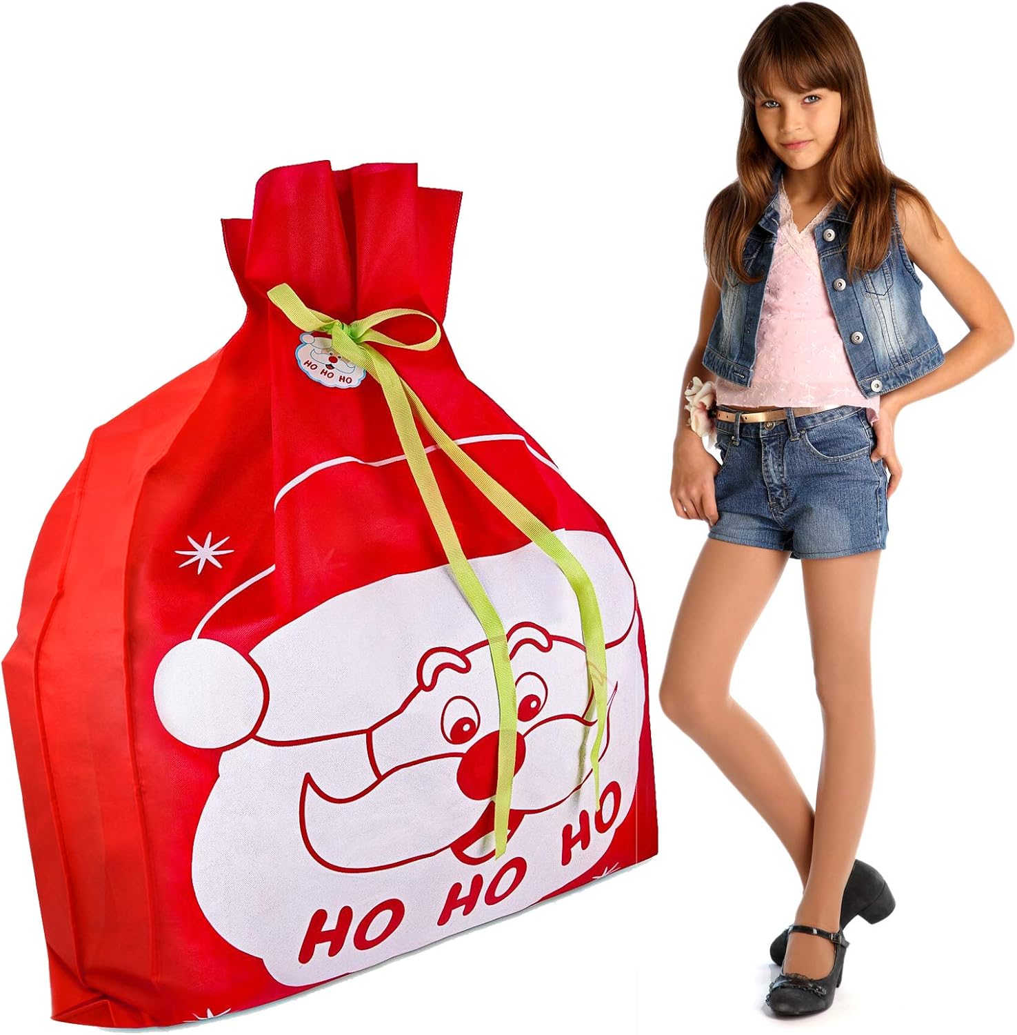 6 Giant Christmas Gift Bags 36 x 44 x 6 Gusset Reusable Made of Durable