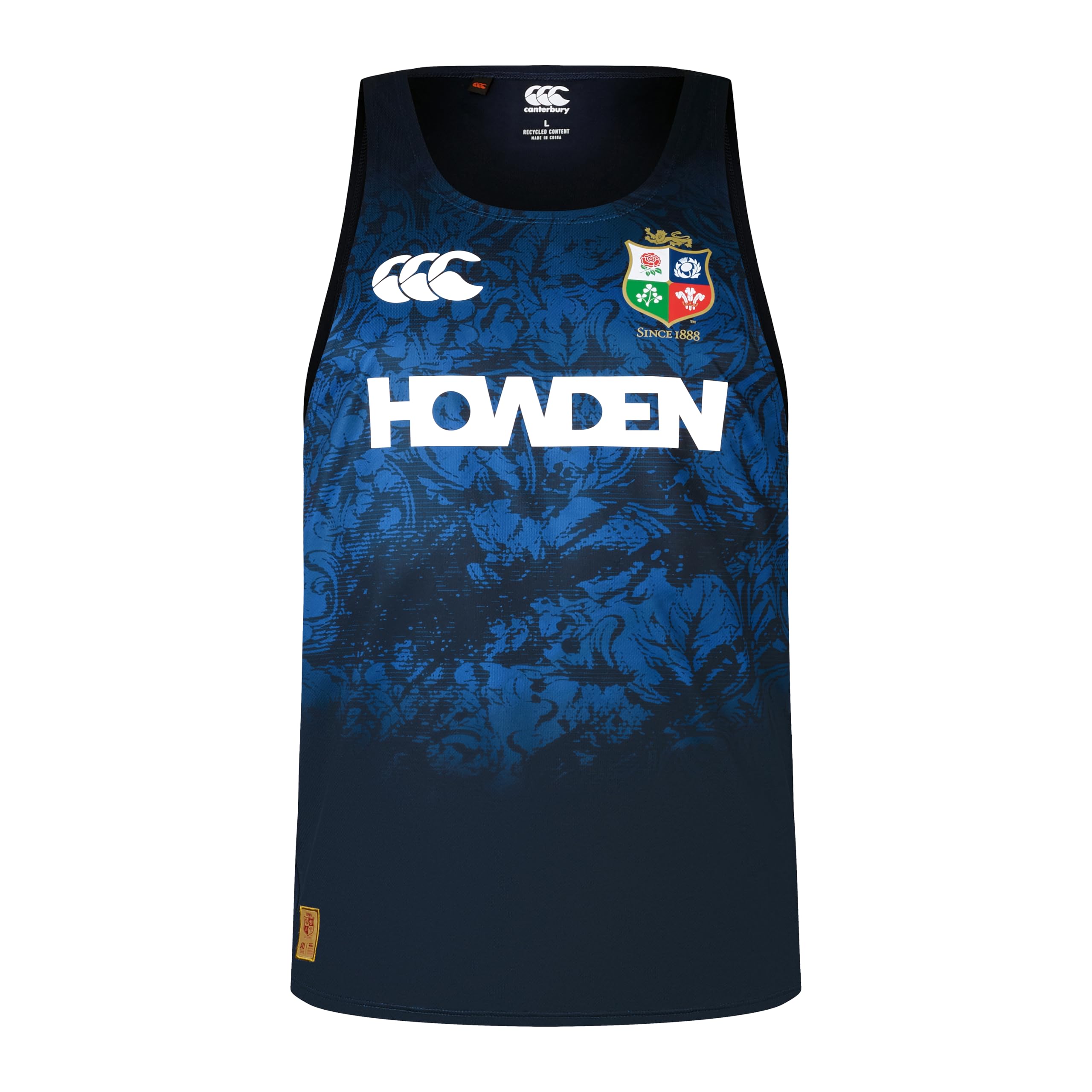 Canterbury Men's British & Irish Lions Canterbury Superlight Singlet | Lightweight Rugby Vest | Breathable | Official British & Irish Lions Licensed Product Technical Vest, Dark Sapphire, S