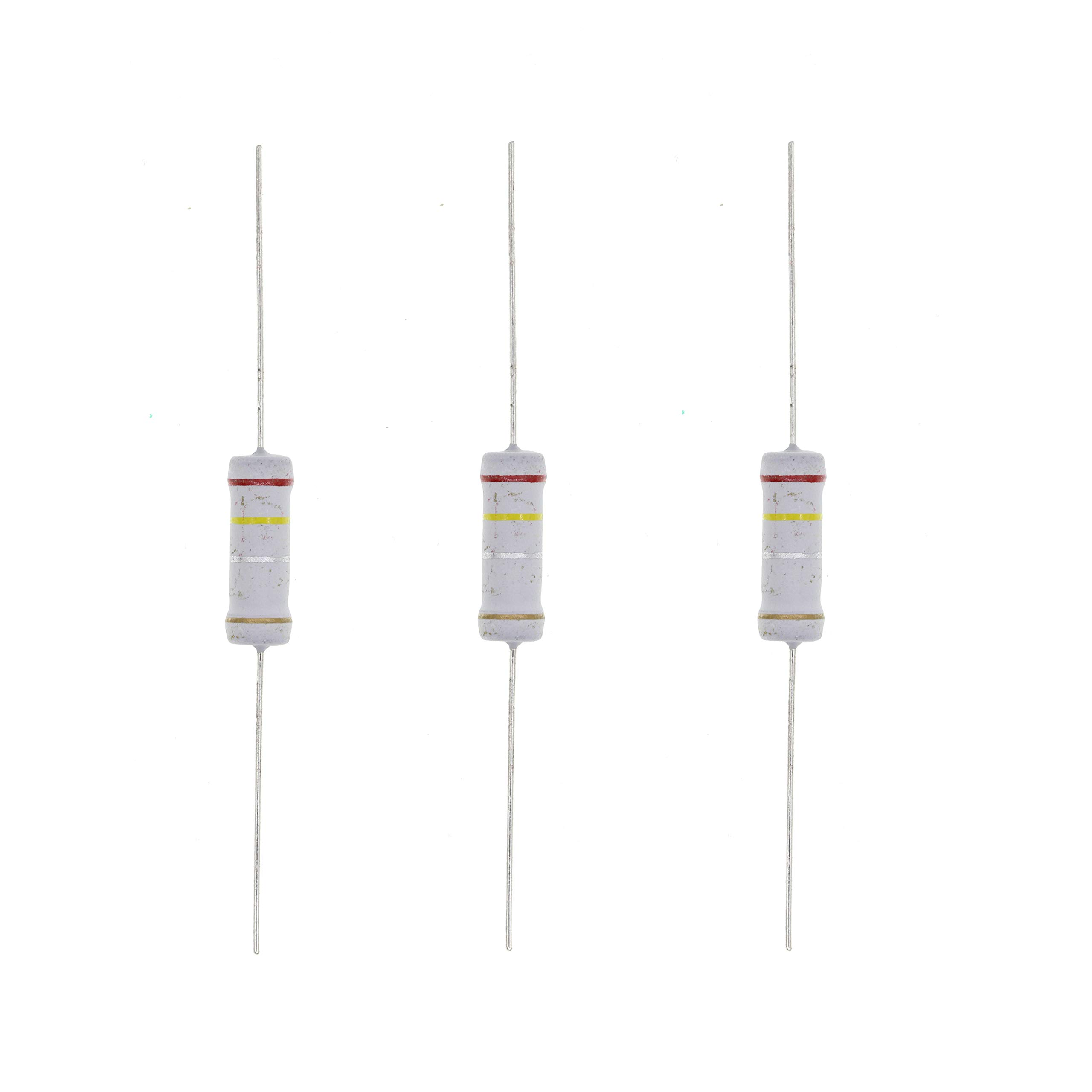 HUABAN 20PCS 3W 3 Watts 0R24 0.24 Ohm 5% Metal Oxide Film Resistor