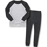 Vaenait 6M-12Y Toddler Kids Super Soft Lightweight Breathable Modal Cotton Melange Sleepwear Pajamas Set