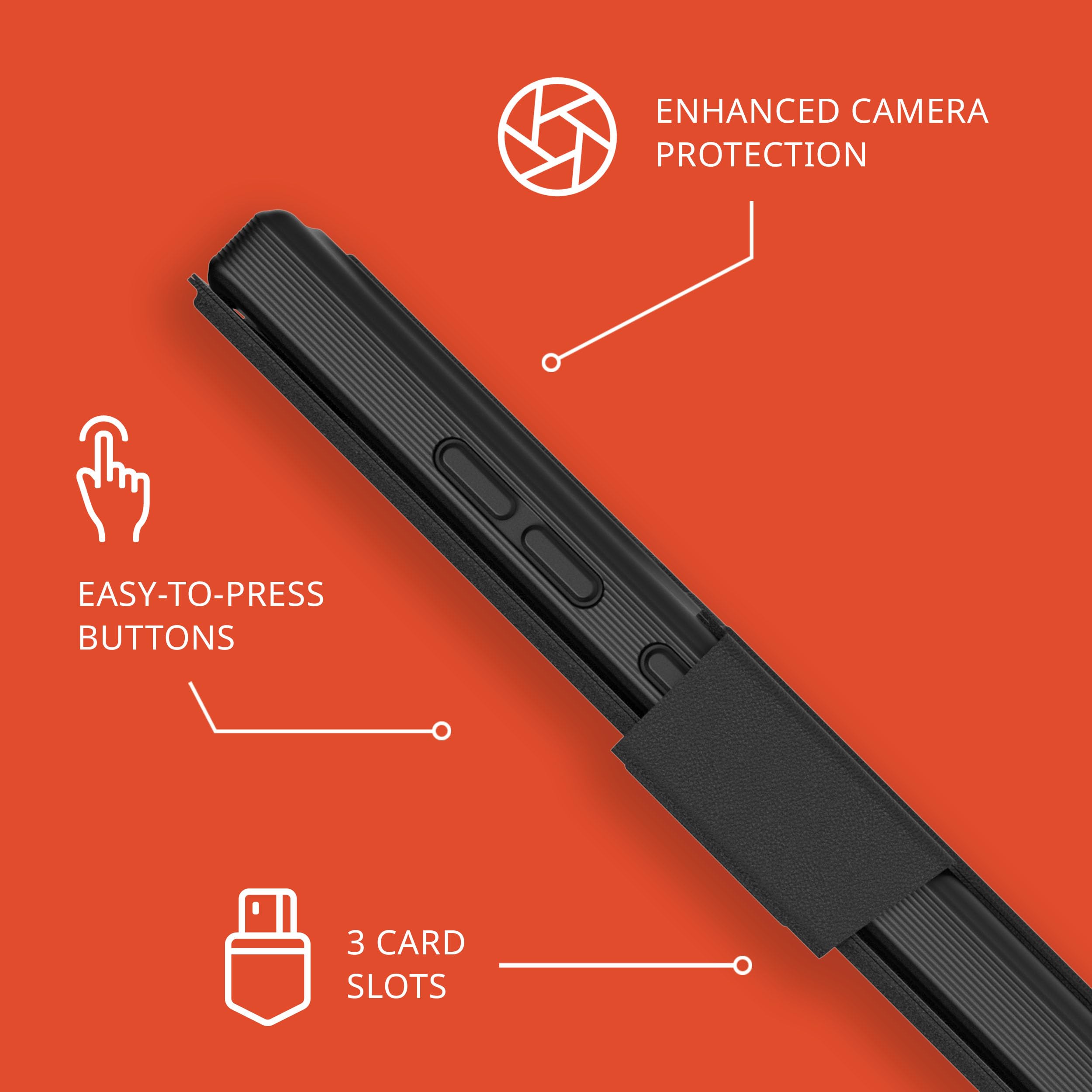 Tech21 EvoLite Wallet for Samsung S24 Ultra - Black