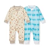 Burt's Bees Baby Boys Footless Pajamas, Sleep and