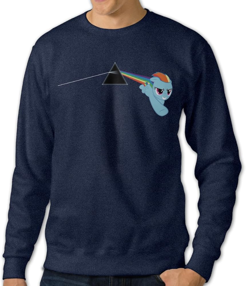 Show Time Men's Rainbow Dash Custom Hoodies Navy