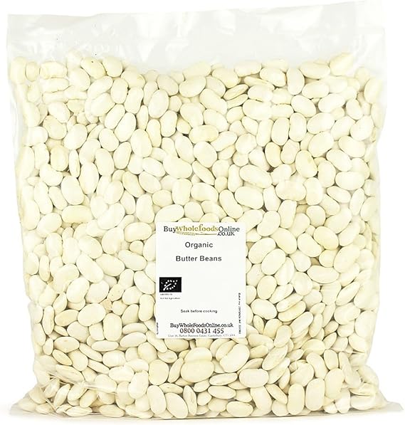Organic Butter Beans 25kg Bulk Amazon.co.uk Grocery