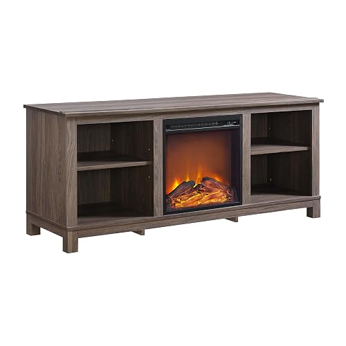 Entertainment Center with Electric Fireplace