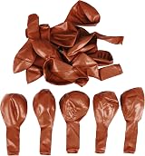 SHATCHI Dark Brown Balloons 50 Pack 12 Inch Latex Biodegradable view 6