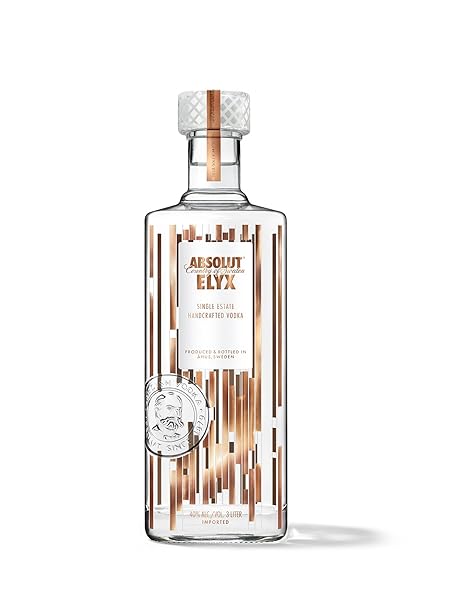 Absolut Elyx – Per Hand destillierter Luxus Wodka aus Schweden – Premiumwodka in edler Flasche – 1 x 3 L