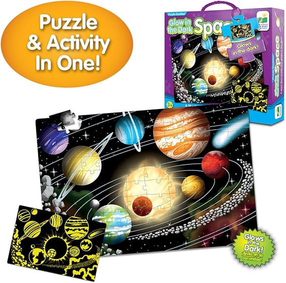 The Learning Journey Puzzle DoublesGlow in The DarkSpace, Jigsaw Puzzles Amazon Canada