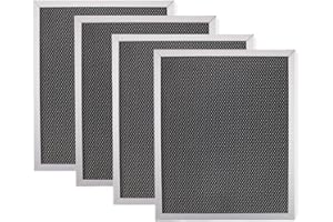 WZKO 97007696 Range Hood Filter Replacement Grease Filter Compatible with B-roan N-autilus and K-enmore 10.5 X 8.75 Stove Vent Fan Charcoal Filter 4 Pack