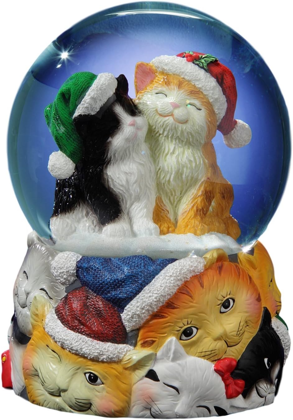 Snow Globes - The San Francisco Music Box Company Christmas Cats Musical Snow Globe