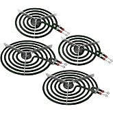 Stove Element Replacement for Amana Whirlpool Electric Range Burner | MP22YA Electric Range Burner Element Set Includes 2Pcs 8-Inch MP21YA &amp; 2Pc6-Inch MP15YA
