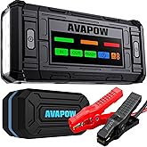 AVAPOW TJ18 5000A Battery Jump Starter Portable with 4" HD Display PD 18W Fast Charging,12V Jump Box, Car Battery Jump Starter for 8.0L Gas & Diesel Engines