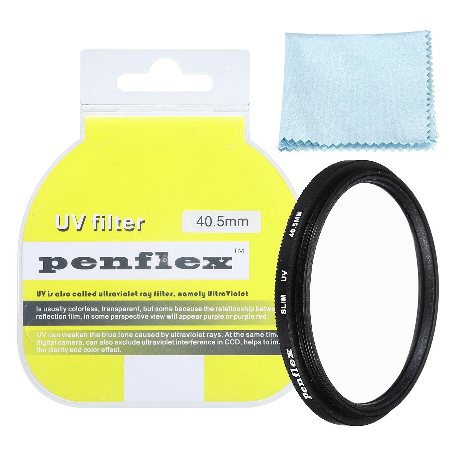 PATIKIL 40.5mm UV Filter, 1 PCS UV Protection Filter SLIM UV Camera Lens Filter Aluminum Optical Camera Accessory Crystal Clear Pics for 40.5mm Camera Lens Filter Photography Picture