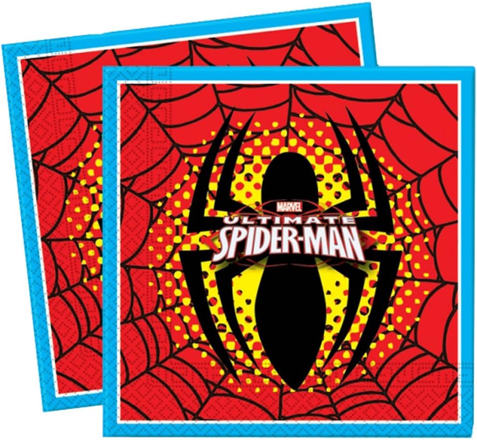 Ultimate Spiderman Napkins, Pack of 20