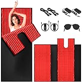 lawind Red Light Therapy Mat for Full Body, 88"x83" Red Therapy Blanket with 2632 3-in-1 Chip LEDs, 660nm & 850nm Dual Wavelength Infrared Red Light Therapy for Better Sleep & Relaxation