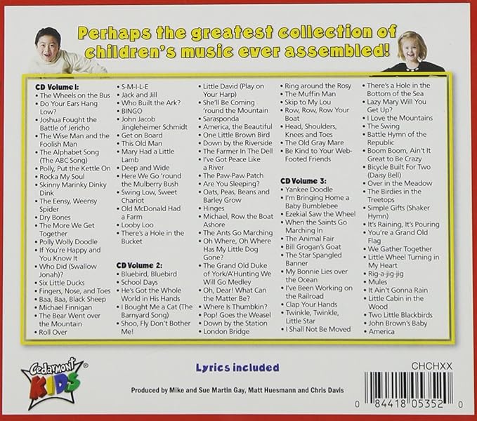 Amazon 100 Singalong Songs For Kids Cedarmont Kids 外国のうた ミュージック Amazon 100 Singalong Songs For Kids Cedarmont Kids 外国のうた ミュージック