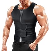 A+ Choice Sauna Vest Waist Trainer for Men - Mens Sauna Suit Double Sweat Belt Body Shaper for Gym Workout Exercise