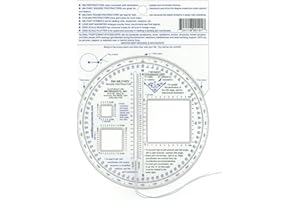 RM43 RM Products Military Round Protractor - Blue and Black Print